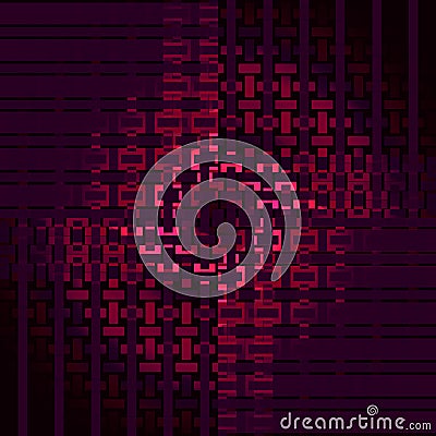 Regular rectangles pattern dark red magenta violet purple dark brownshifted and shiny Stock Photo