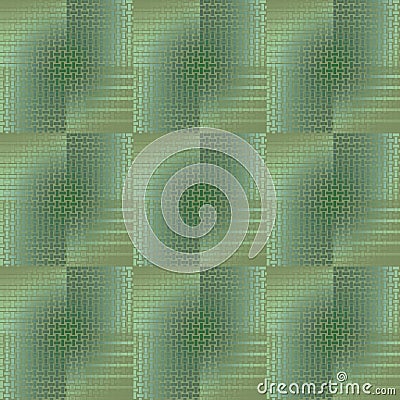 Regular shifted square pattern in green, gray and brown shades Stock Photo