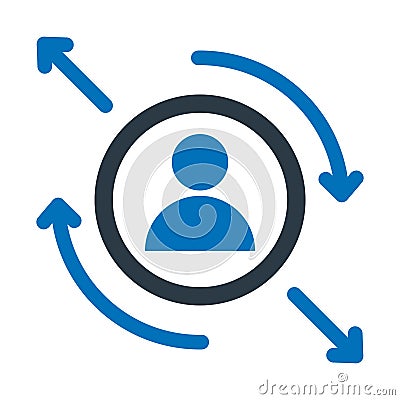 Regular visitor, returning visitor Vector Icon which can easily modify Vector Illustration
