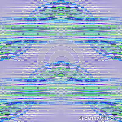 Regular wavy pattern lilac blue green Stock Photo