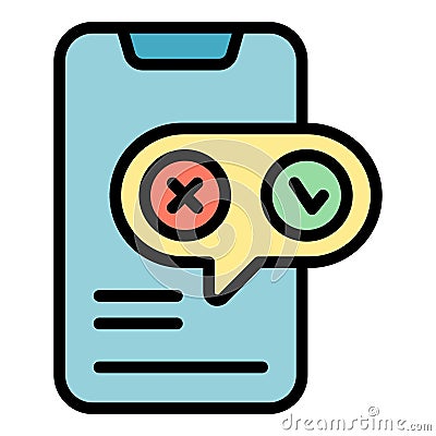 Regulated products smartphone icon vector flat Vector Illustration