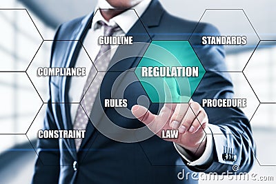 Regulation Compliance Rules Law Standard concept Stock Photo