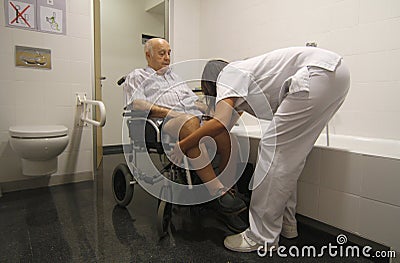 Rehabilitation of a stroke Editorial Stock Photo