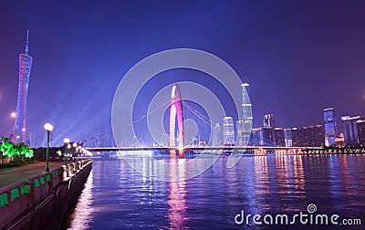 Rehearsal of Guangzhou Asian Game Opening Ceremony Editorial Stock Photo