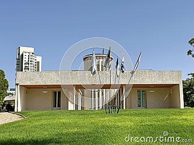 Chaim Weizmann House on the campus of the Weizmann Institute of Science Editorial Stock Photo