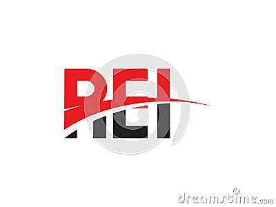 REI Letter Initial Logo Design Vector Illustration Vector Illustration