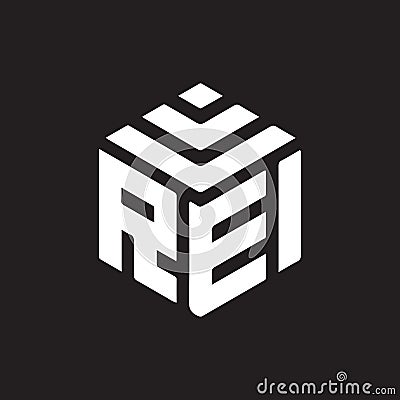 REI letter logo design on black background. REI creative initials letter logo concept. REI letter design Vector Illustration