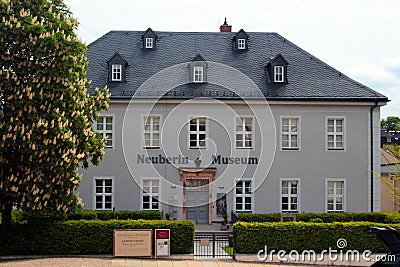 Reichenbach-im-Vogtland, Germany - May 18, 2023: Museum of Friederike Caroline Neuber, a German actress and theatre director of Editorial Stock Photo