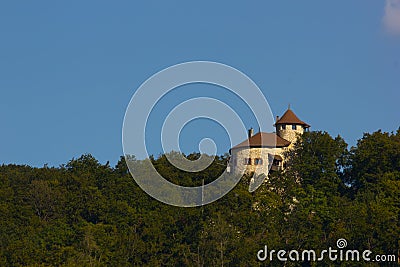 Reichenstein Castle in the village Arlesheim Stock Photo