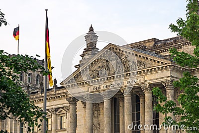 Reichstag in Berlin Stock Photo