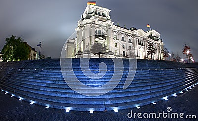 Reichstag building in Berlin (Germany) Stock Photo