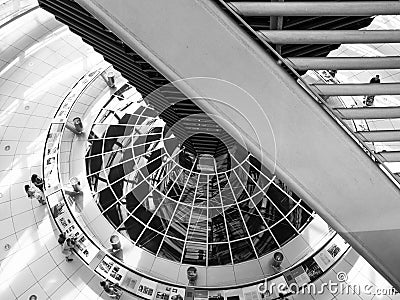 Reichstag cupola inside view Editorial Stock Photo