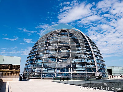 Reichstag cupola outside view Stock Photo