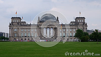 Reichstag parliament building in Berlin, Germany Editorial Stock Photo