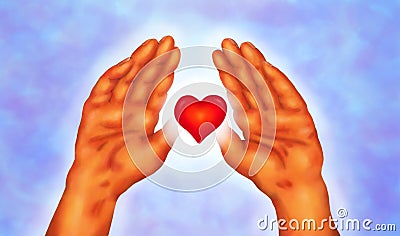 Reiki Hands 2016 Cartoon Illustration