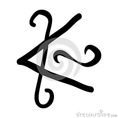 Reiki symbol Shanti Vector Illustration