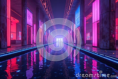 Reimagining Holographic Dissonance: Exploring Unconventional Views Through Task-Based Title Creation Stock Photo