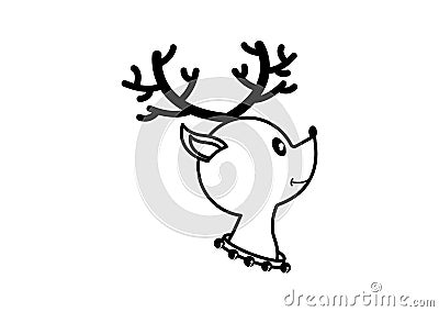 Reindeer icon full resizable editable vector Stock Photo