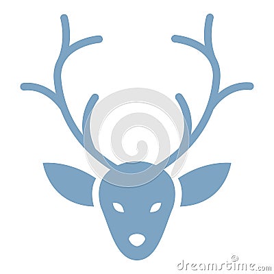 Reindeer Isolated Vector Icon which can be easily modified or edited as you want Stock Photo