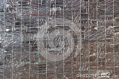 Reinforced wired safety glass background Stock Photo