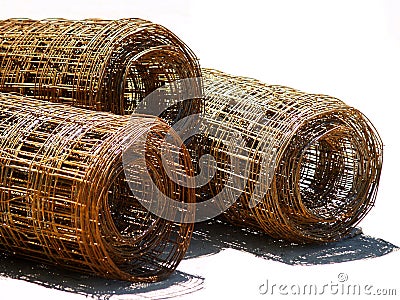 Reinforcement wire mesh 2 Stock Photo