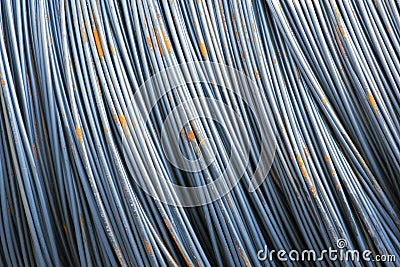 Reinforcing steel bar Stock Photo