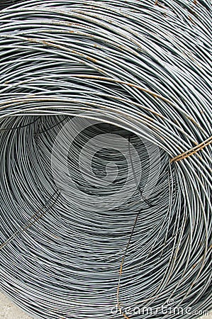 Reinforcing steel bars Stock Photo