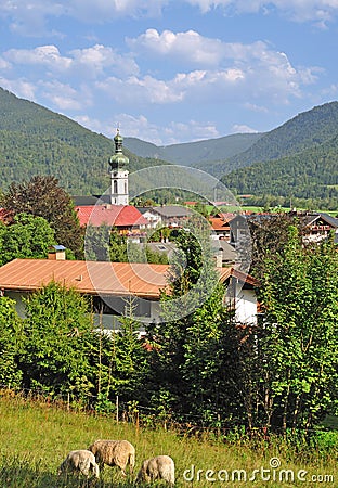 Reit im Winkl in Bavaria Stock Photo