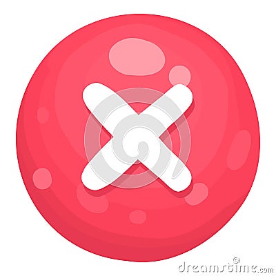 Reject button and progress-bar, bright different form of button for games and app. Vector Illustration