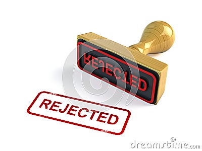 Rejected stamp Stock Photo