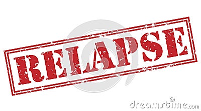 Relapse red stamp Stock Photo