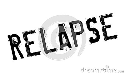 Relapse rubber stamp Vector Illustration