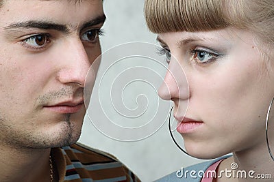 Relationship difficulties Stock Photo