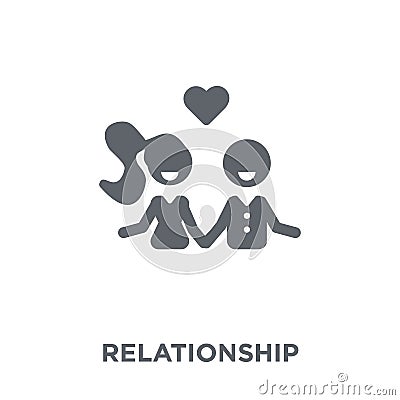 Relationship icon from Wedding and love collection. Vector Illustration