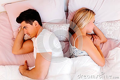 Relationship problems affecting sexual life Stock Photo