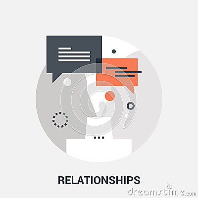 Relationships icon concept Vector Illustration