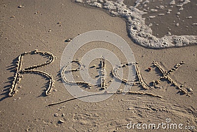 Relax on the beach Stock Photo