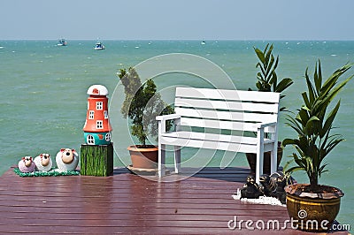 Relax at the beach. Stock Photo