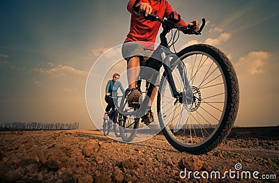 Relax biking Stock Photo