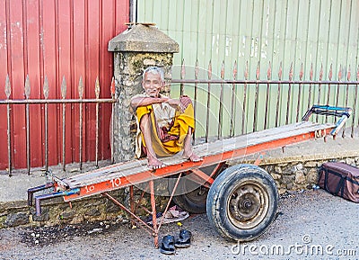 Relax after the hard work Editorial Stock Photo