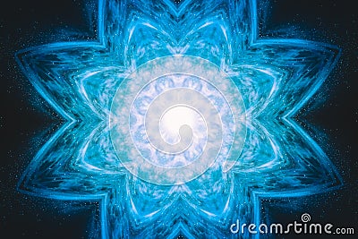 Relax lotus flower. Background for meditation. Nirvana. Mystical space pattern Stock Photo