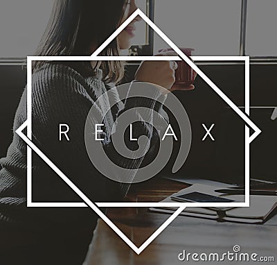 Relax Relaxation Happiness Life Concept Stock Photo