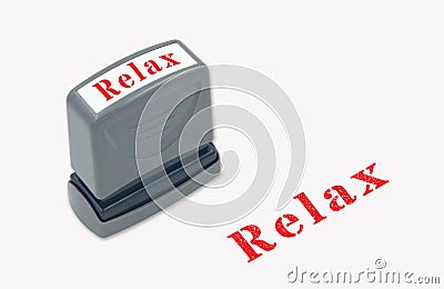 Relax stamper Stock Photo