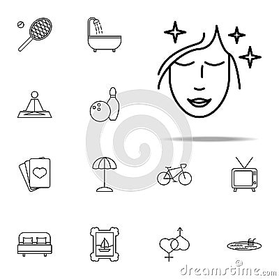 relaxation in beauty saloon icon. relaxation icons universal set for web and mobile Stock Photo