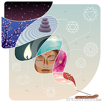 Relaxation Vector Illustration