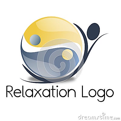 Relaxation logo Vector Illustration