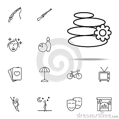 relaxation in spa icon. relaxation icons universal set for web and mobile Stock Photo