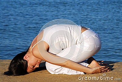 Relaxation yoga Stock Photo