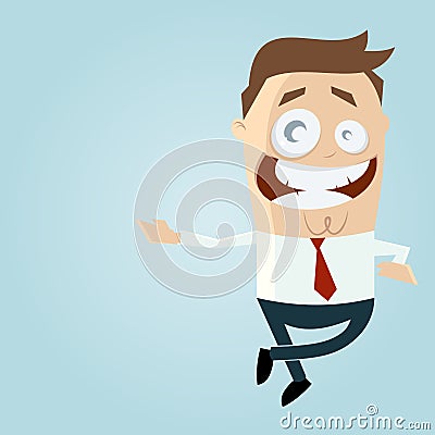 Relaxed cartoon man Vector Illustration