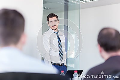 Relaxed informal business team office meeting. Stock Photo